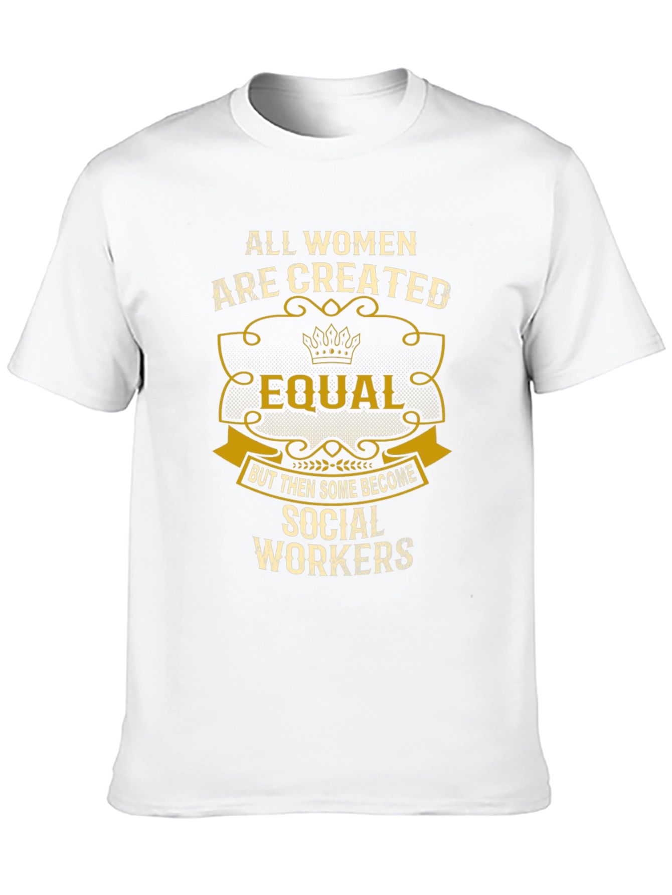 Social Worker Womens T-Shirt Equal Design