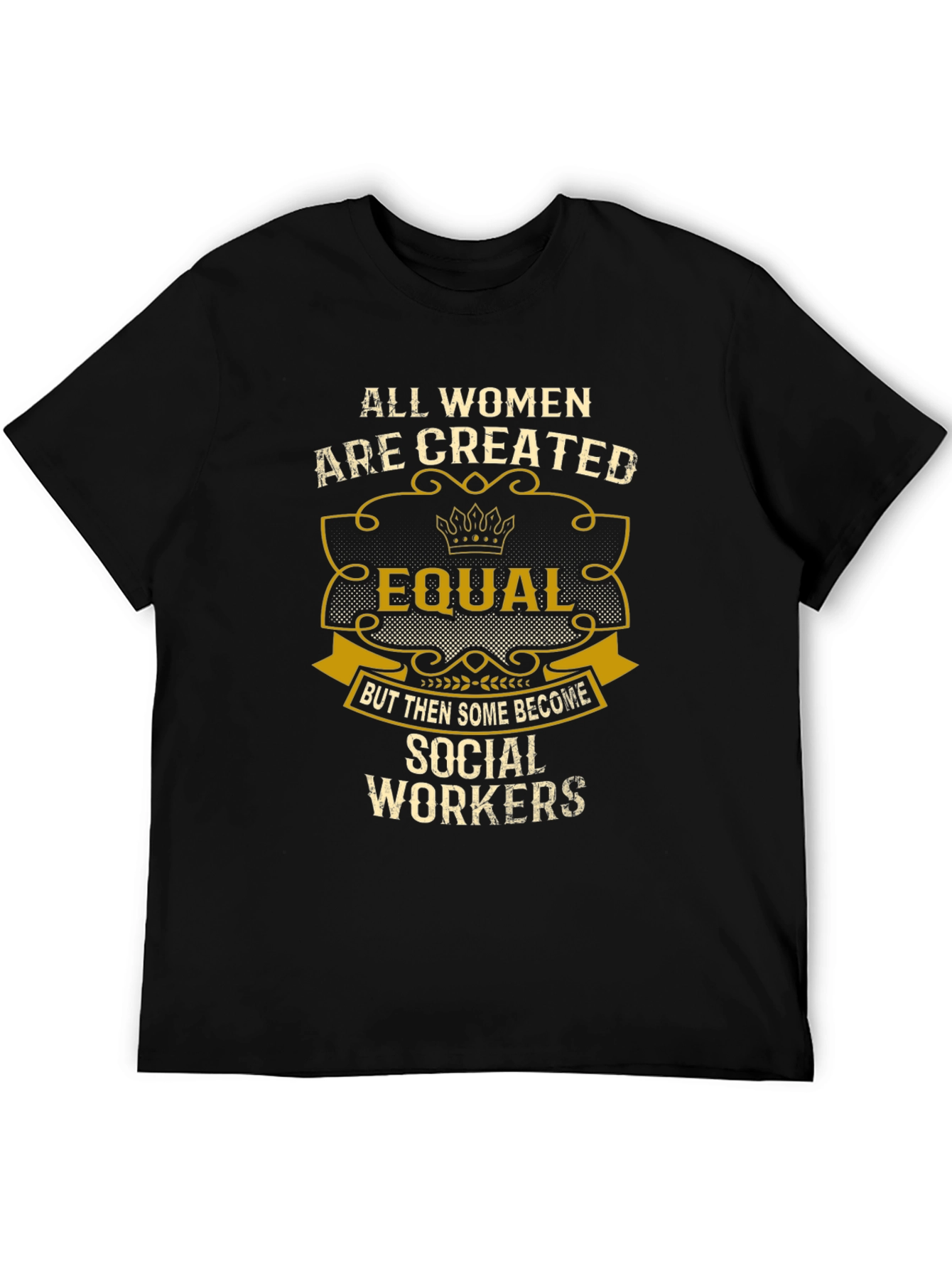 Social Worker Womens T-Shirt Equal Design