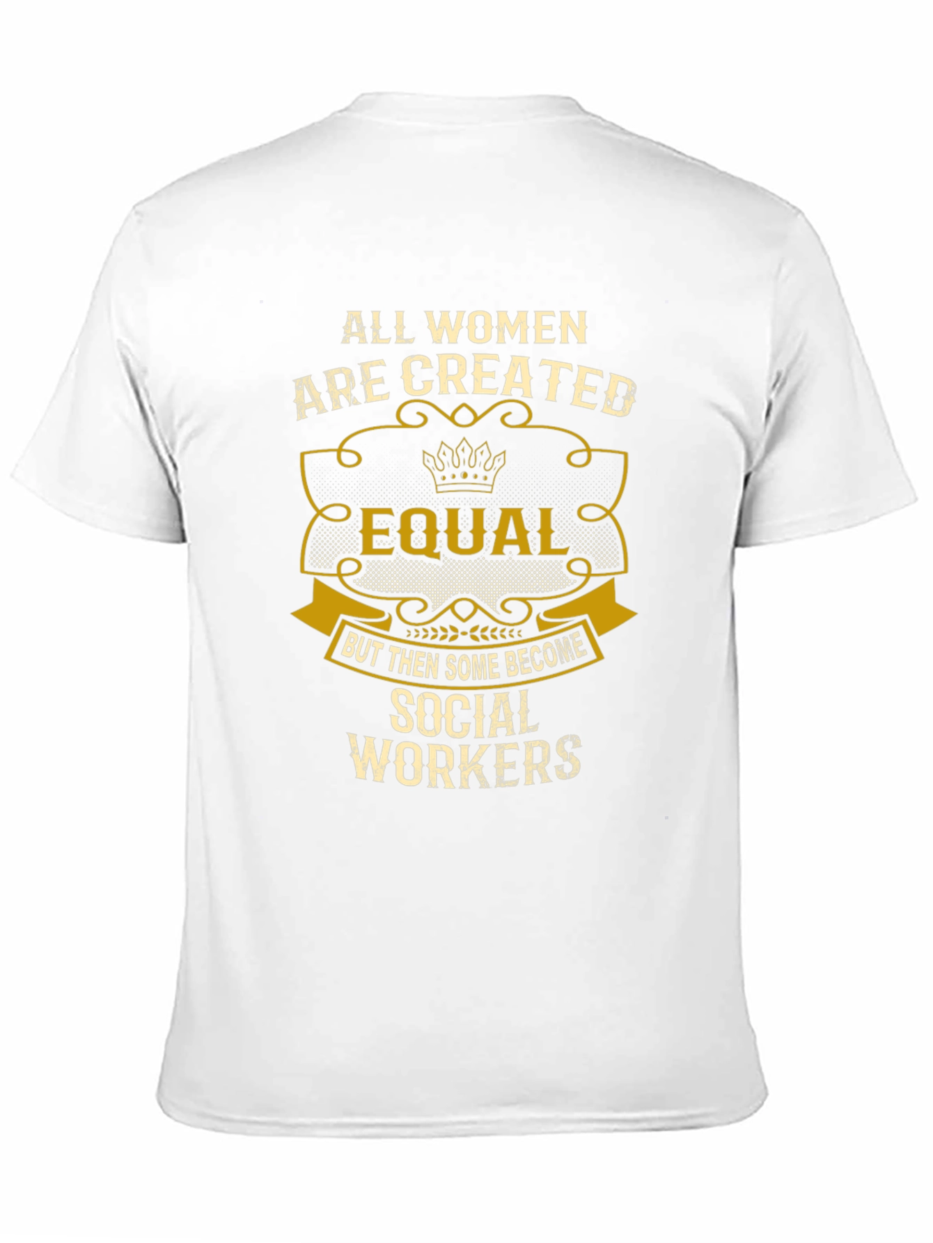 Social Worker Womens T-Shirt Equal Design