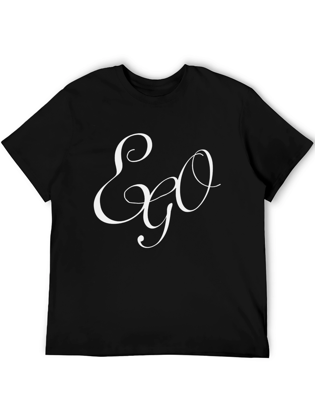 Ego Script Black T-Shirt - Stylish & Comfortable
