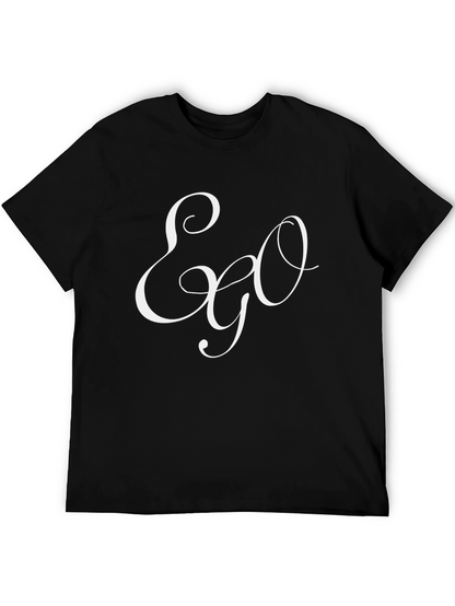 Ego Script Black T-Shirt - Stylish & Comfortable