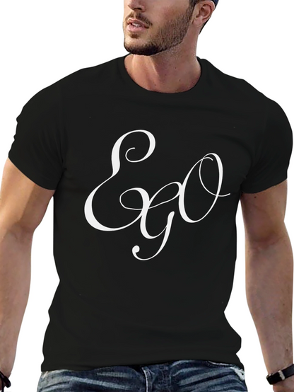 Ego Script Black T-Shirt - Stylish & Comfortable
