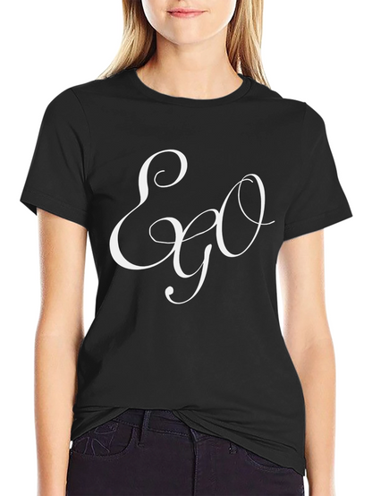 Ego Script Black T-Shirt - Stylish & Comfortable