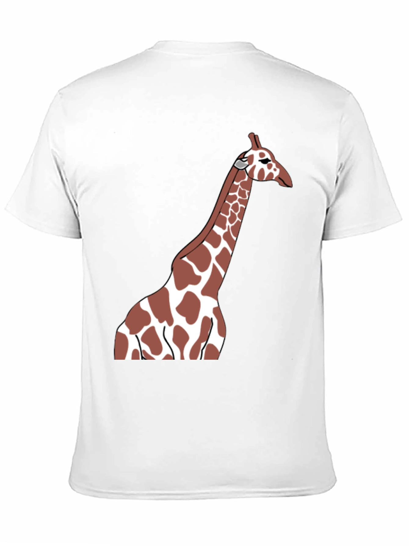 Giraffe Graphic Tee - Black Casual T-Shirt