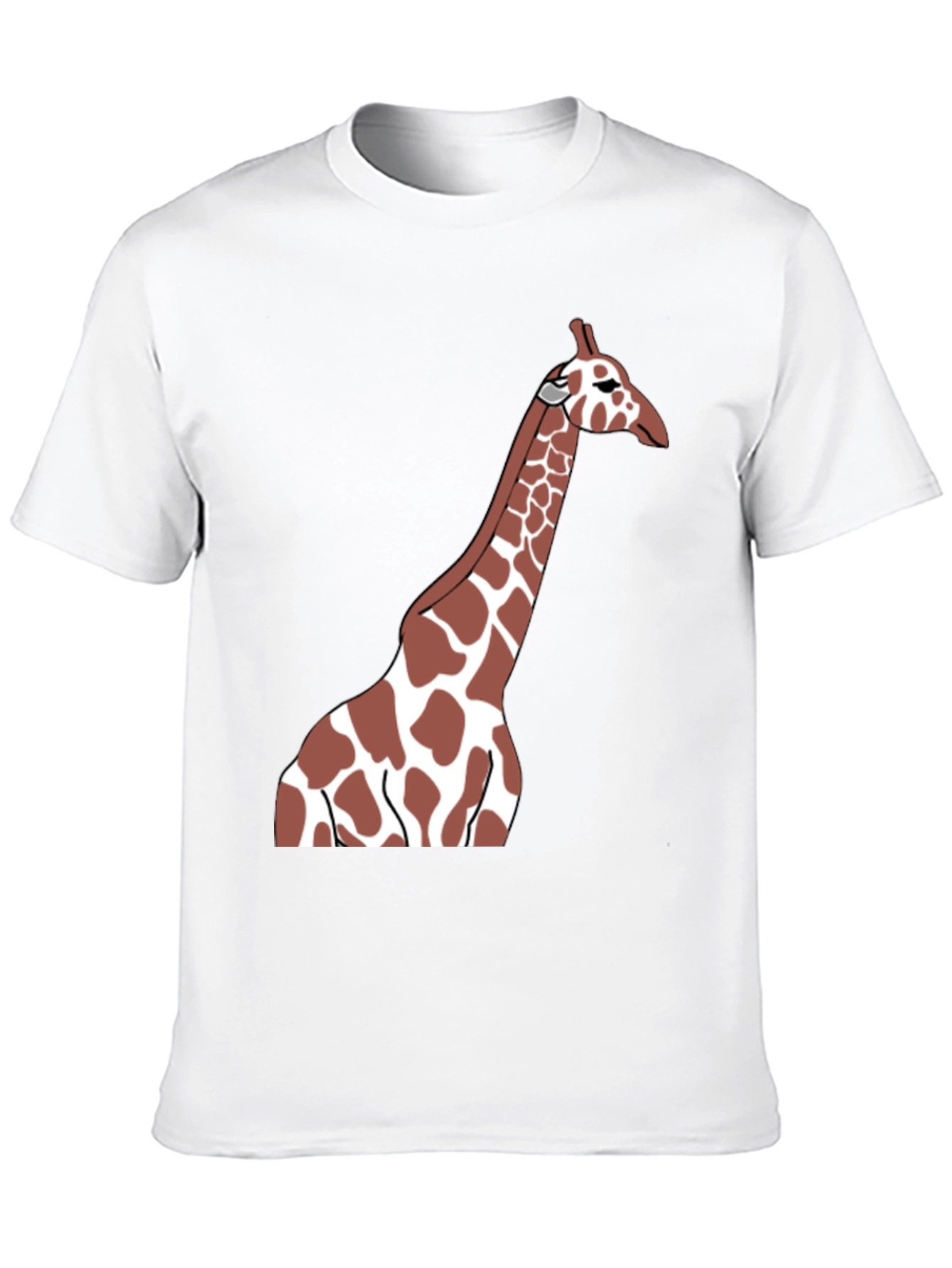 Giraffe Graphic Tee - Black Casual T-Shirt