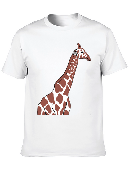 Giraffe Graphic Tee - Black Casual T-Shirt