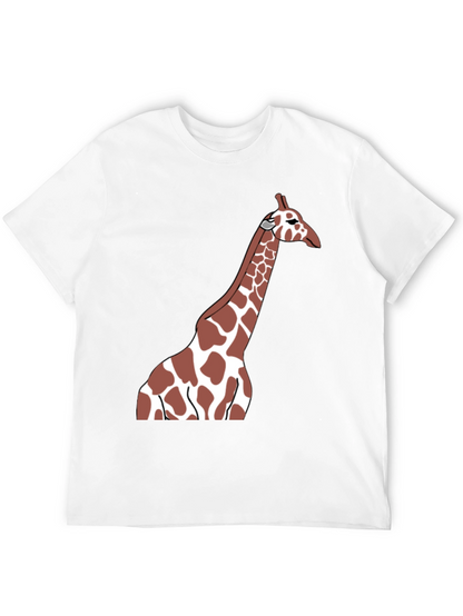 Giraffe Graphic Tee - Black Casual T-Shirt