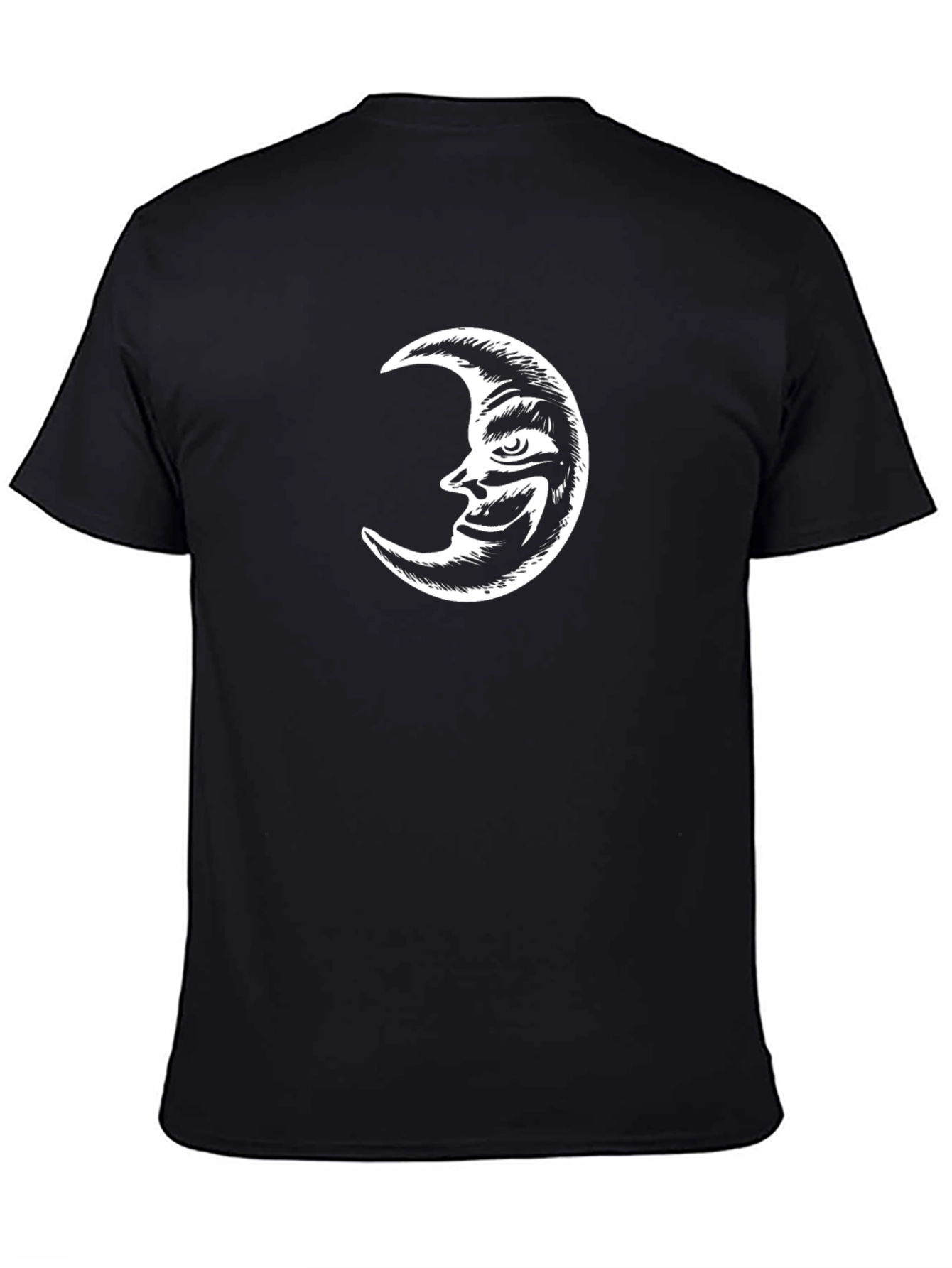 Crescent Moon Graphic Tee - Classic Black T-Shirt