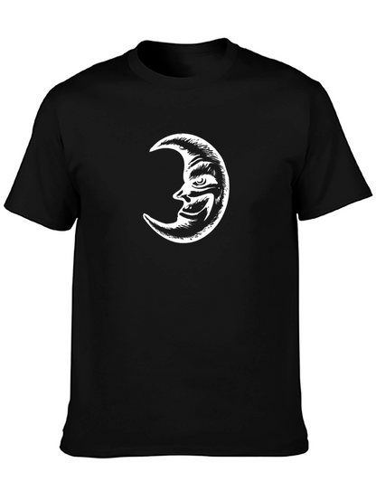 Crescent Moon Graphic Tee - Classic Black T-Shirt