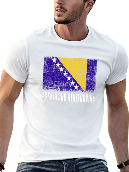 Bosnia & Herzegovina Flag Graphic T-Shirt