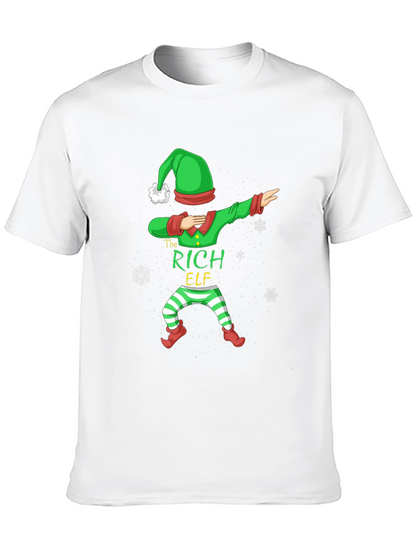 The Rich Elf Dabbing Christmas T-Shirt