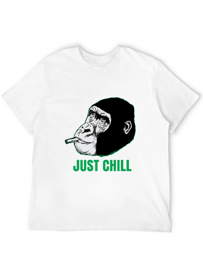 Just Chill Gorilla Graphic Tee - Relaxed Style