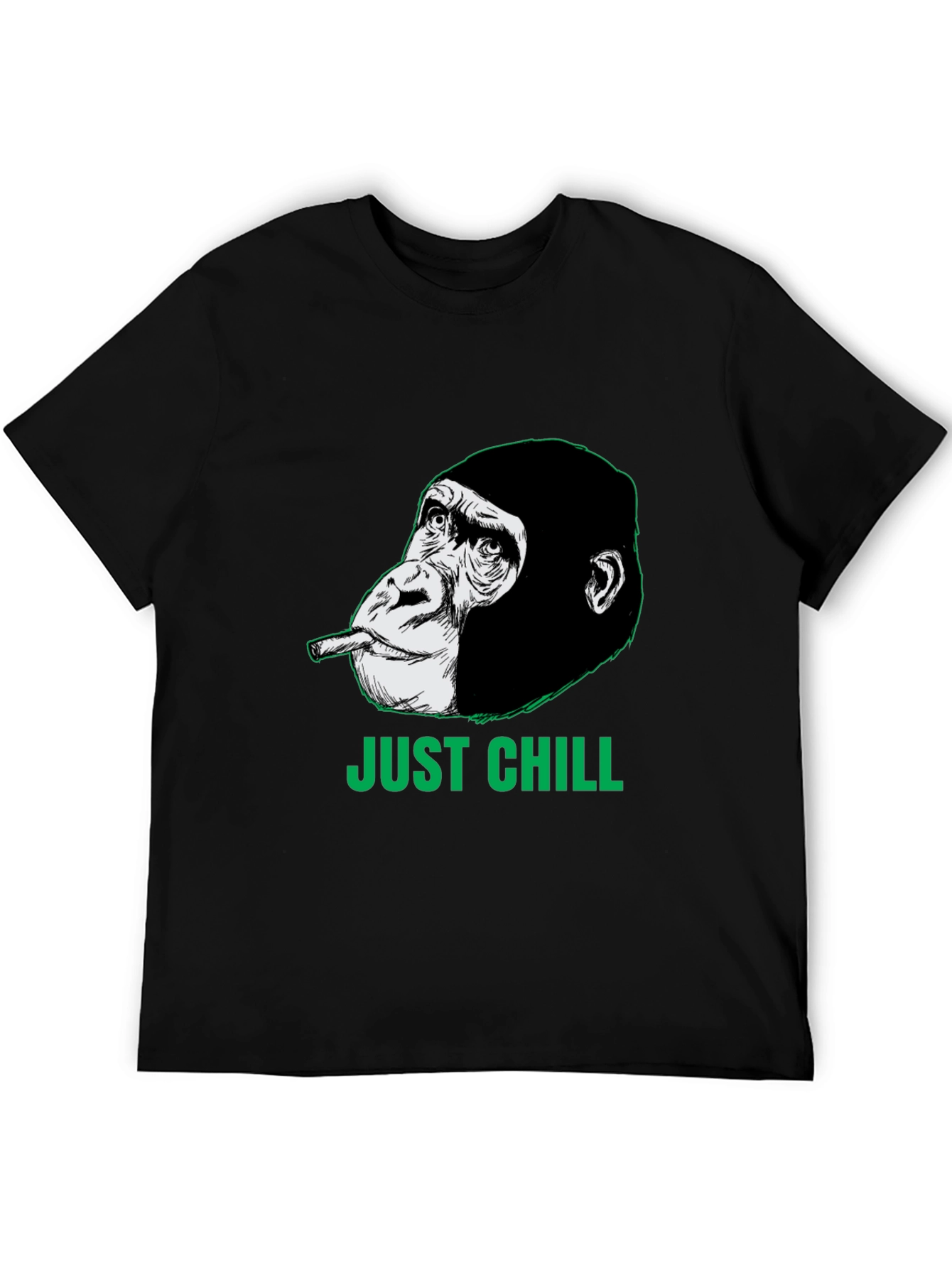 Just Chill Gorilla Graphic Tee - Relaxed Style