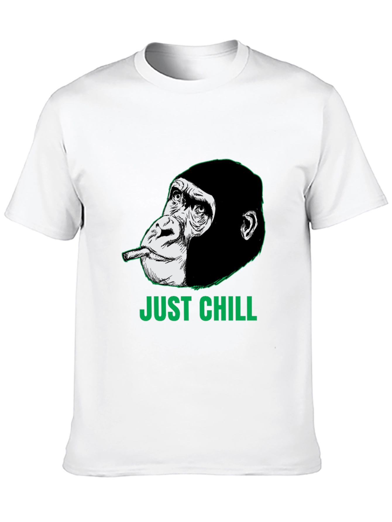 Just Chill Gorilla Graphic Tee - Relaxed Style