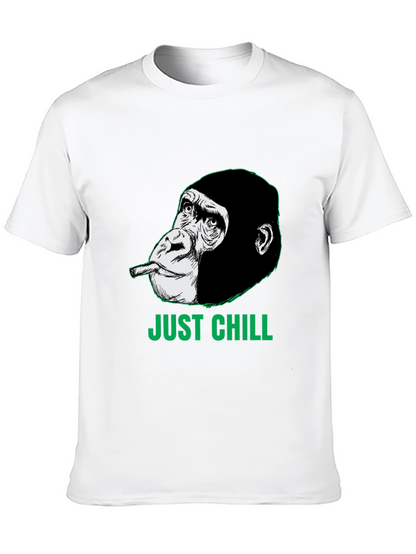 Just Chill Gorilla Graphic Tee - Relaxed Style