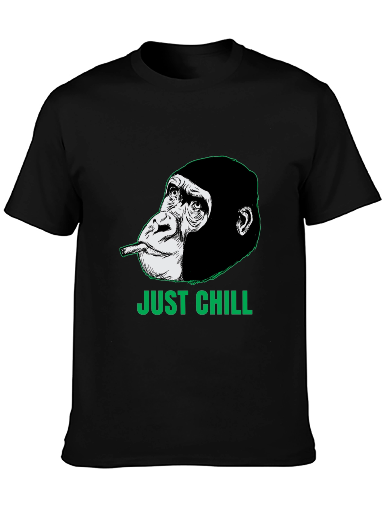 Just Chill Gorilla Graphic Tee - Relaxed Style