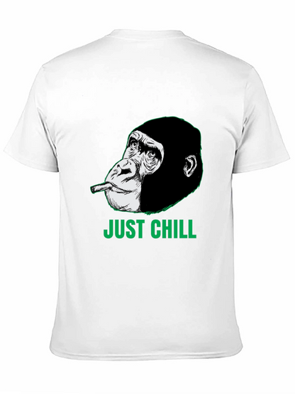 Just Chill Gorilla Graphic Tee - Relaxed Style