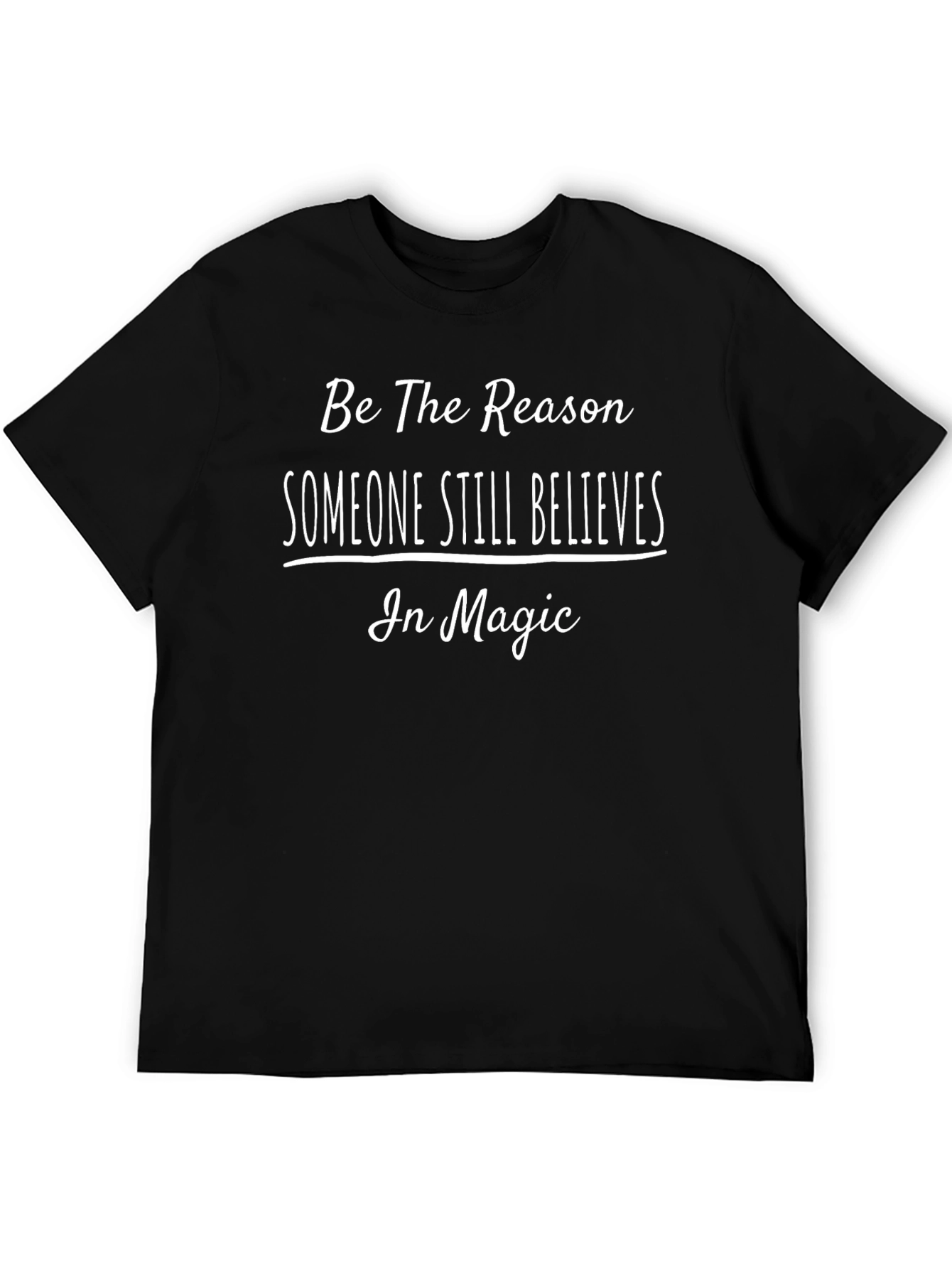 Believe in Magic Graphic Tee - Black T-Shirt