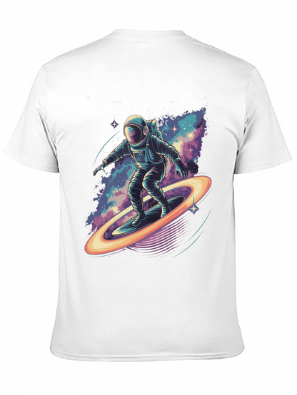 Astronaut Surfing T-Shirt - Space Galaxy Design