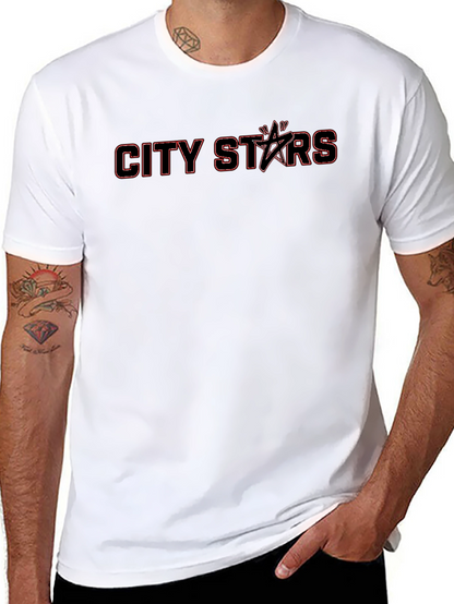 City Stars Black Graphic Tee