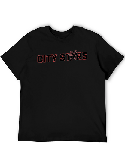 City Stars Black Graphic Tee