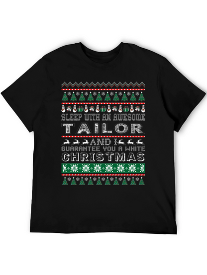Awesome Tailor Christmas Graphic Tee