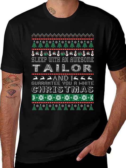 Awesome Tailor Christmas Graphic Tee