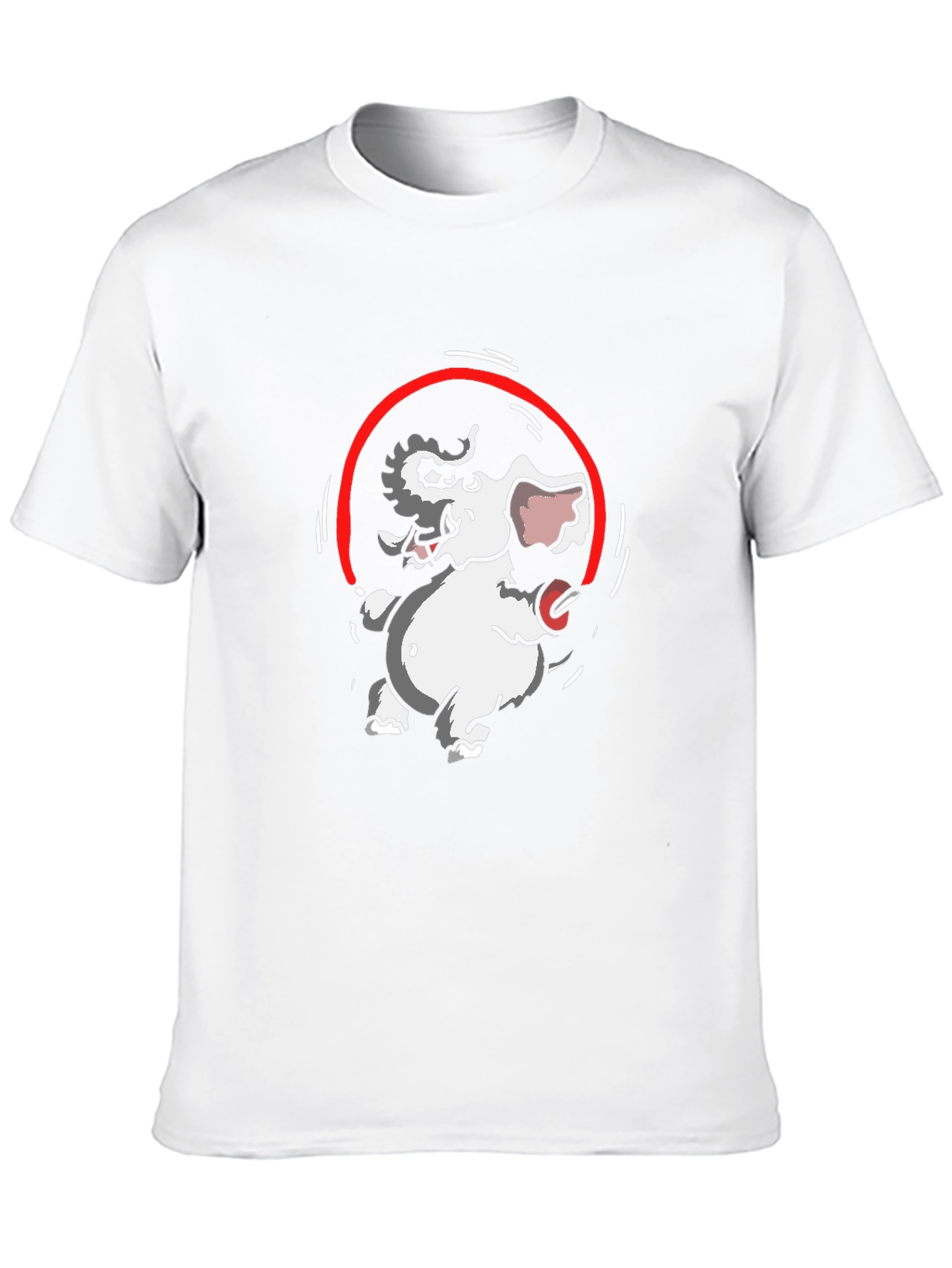 Elephant Rope T-Shirt - Black Cotton Graphic Tee
