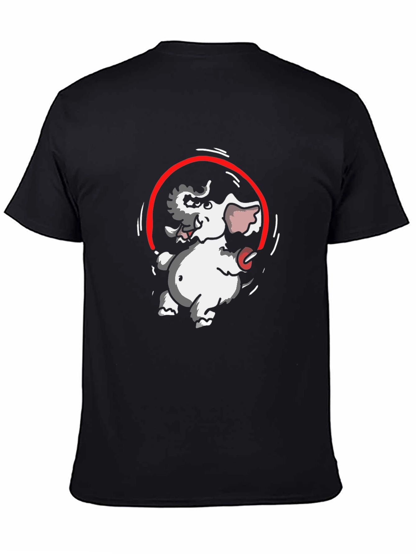 Elephant Rope T-Shirt - Black Cotton Graphic Tee