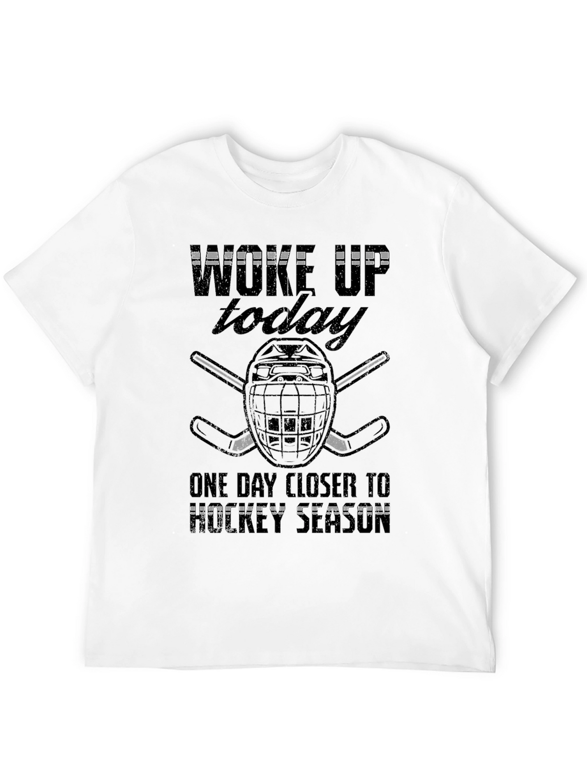 Hockey Season Graphic Tee - Black