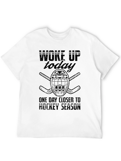 Hockey Season Graphic Tee - Black