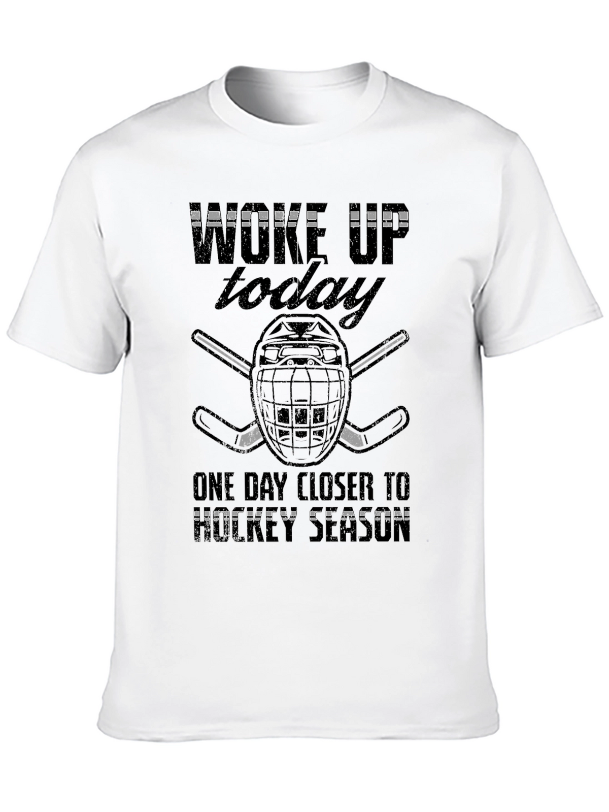 Hockey Season Graphic Tee - Black