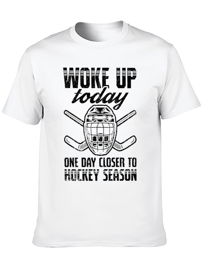 Hockey Season Graphic Tee - Black