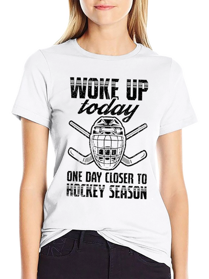 Hockey Season Graphic Tee - Black