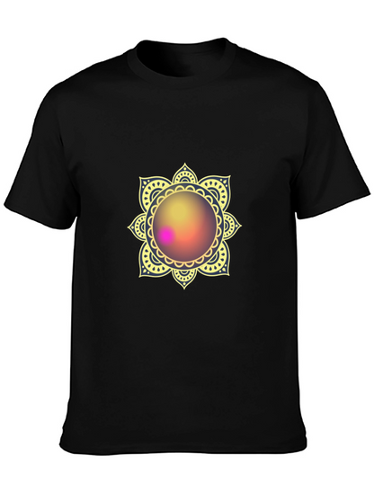 Mandala Print Black T-Shirt - Stylish & Comfortable