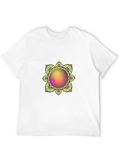 Mandala Print Black T-Shirt - Stylish & Comfortable
