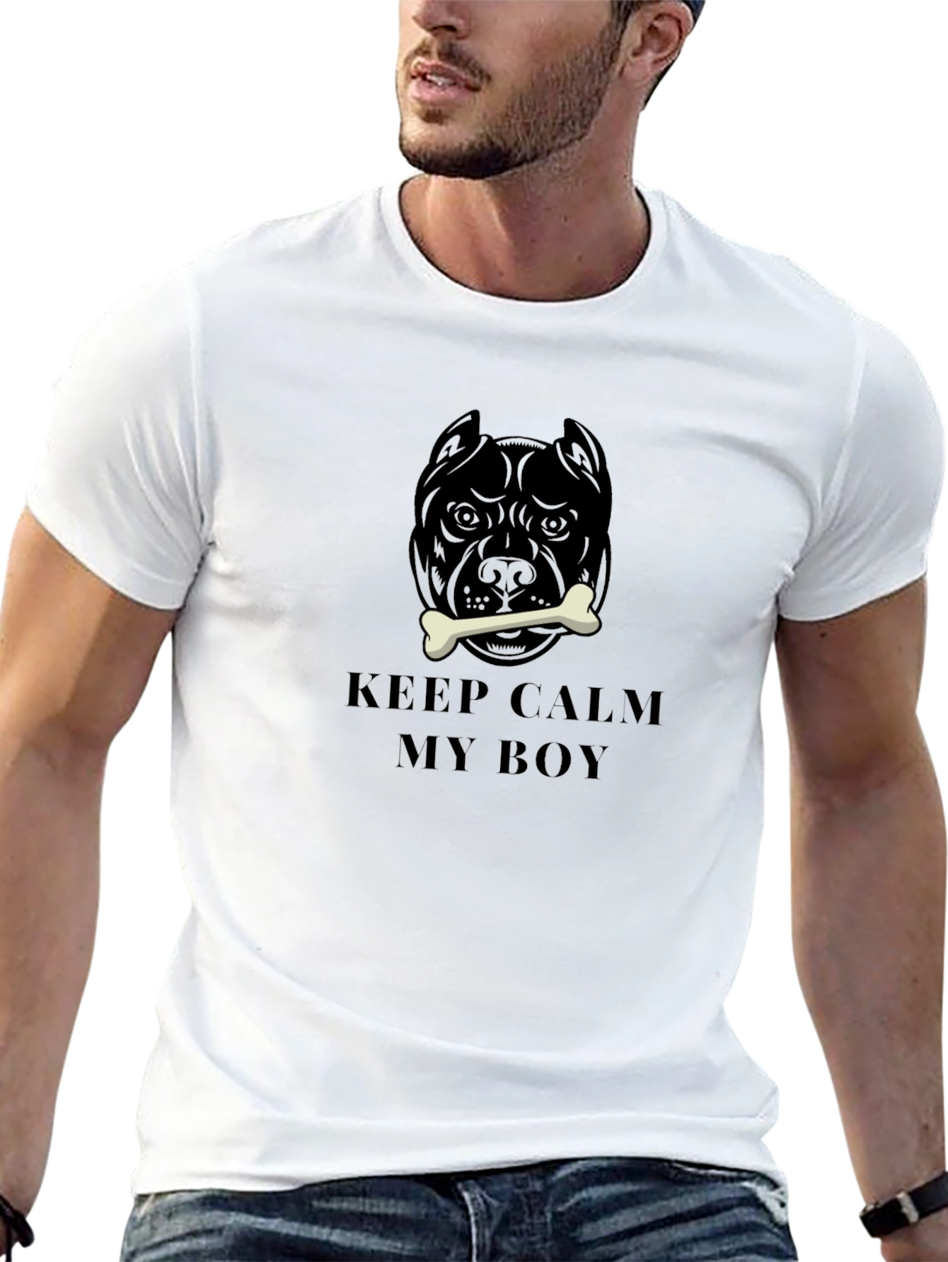 Keep Calm Pitbull T-Shirt - Dog Lover Tee
