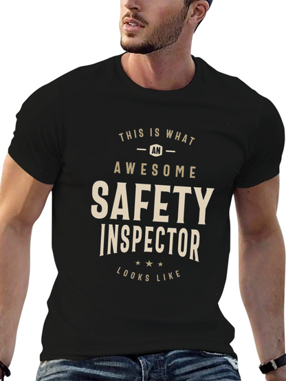 Awesome Safety Inspector Graphic T-Shirt