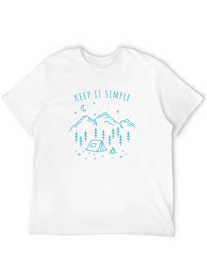 Keep It Simple Camping Graphic T-Shirt