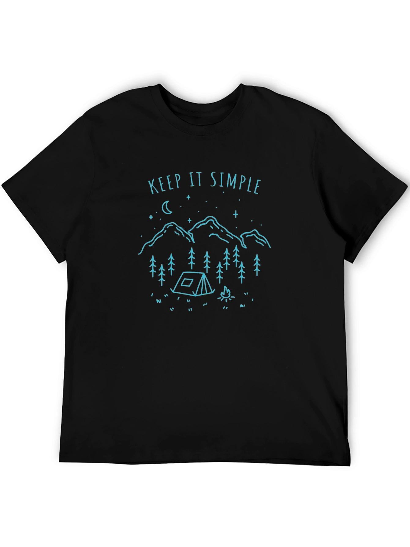 Keep It Simple Camping Graphic T-Shirt