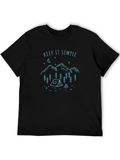 Keep It Simple Camping Graphic T-Shirt