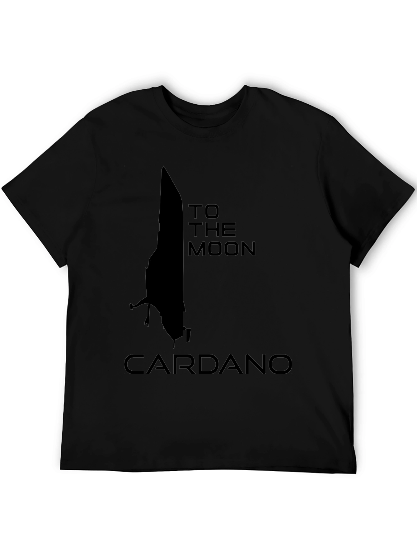 Cardano To The Moon Black T-Shirt