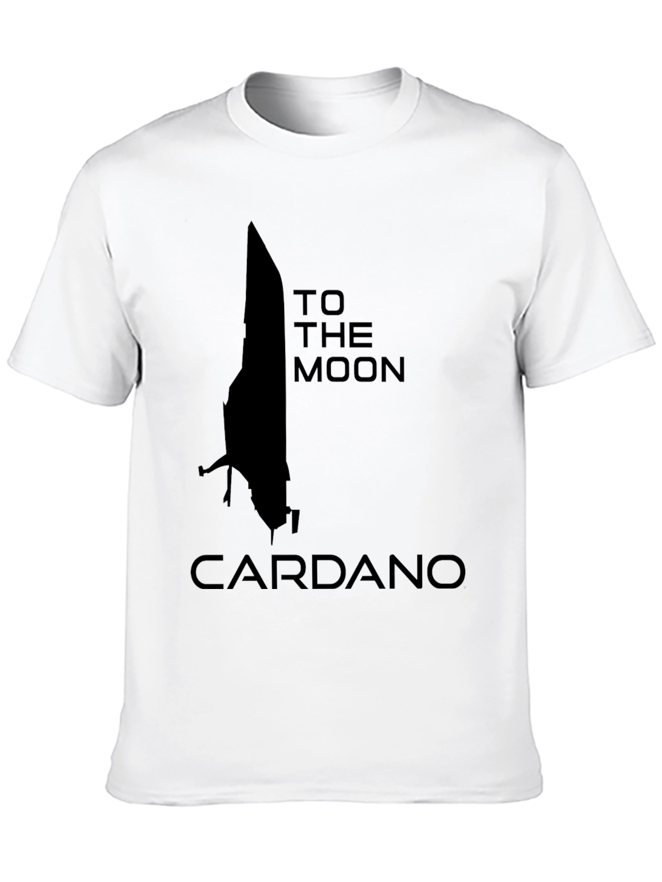 Cardano To The Moon Black T-Shirt