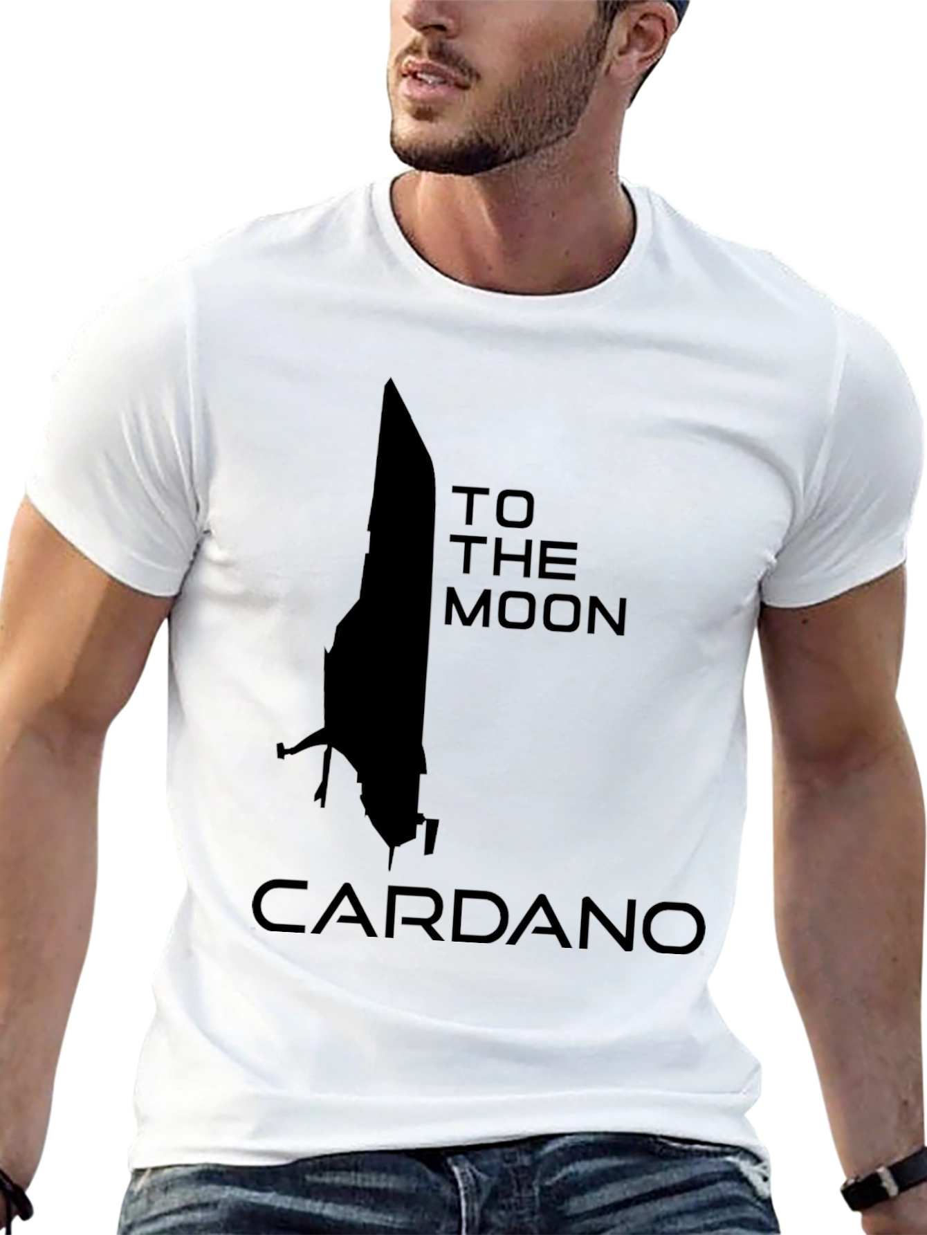Cardano To The Moon Black T-Shirt