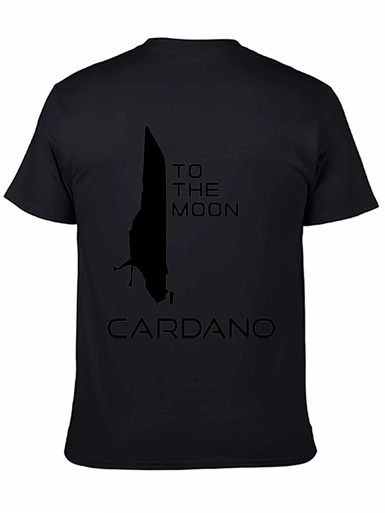 Cardano To The Moon Black T-Shirt