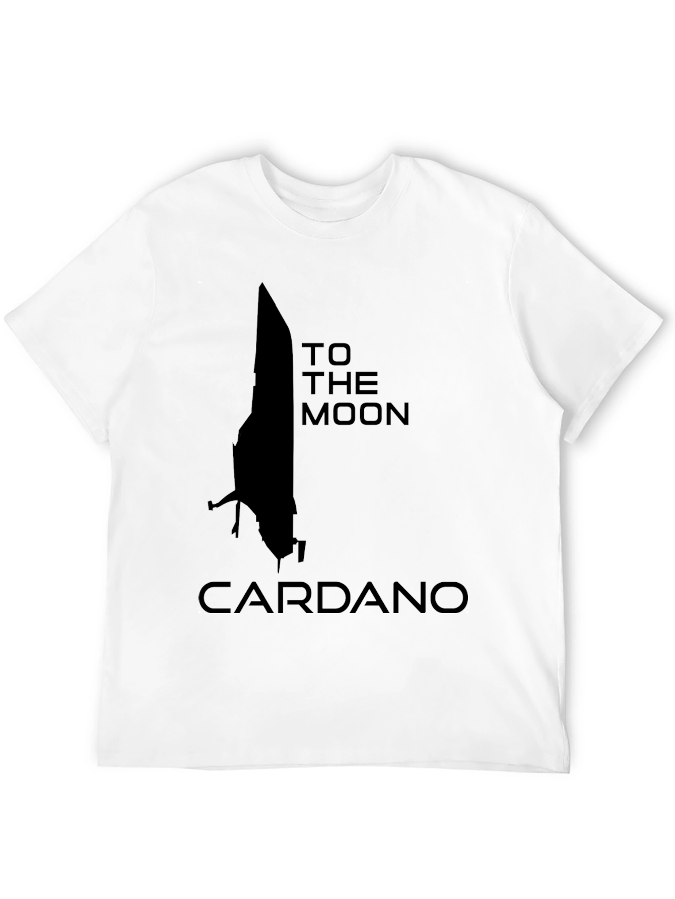Cardano To The Moon Black T-Shirt
