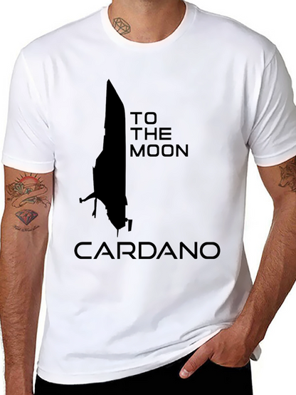 Cardano To The Moon Black T-Shirt