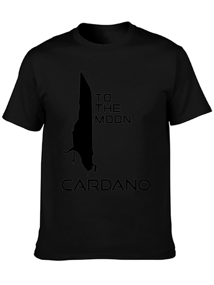 Cardano To The Moon Black T-Shirt