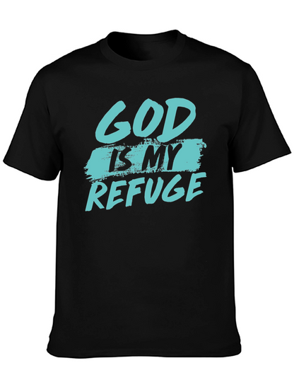 God Is My Refuge Graphic Tee - Christian Apparel