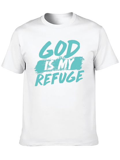 God Is My Refuge Graphic Tee - Christian Apparel